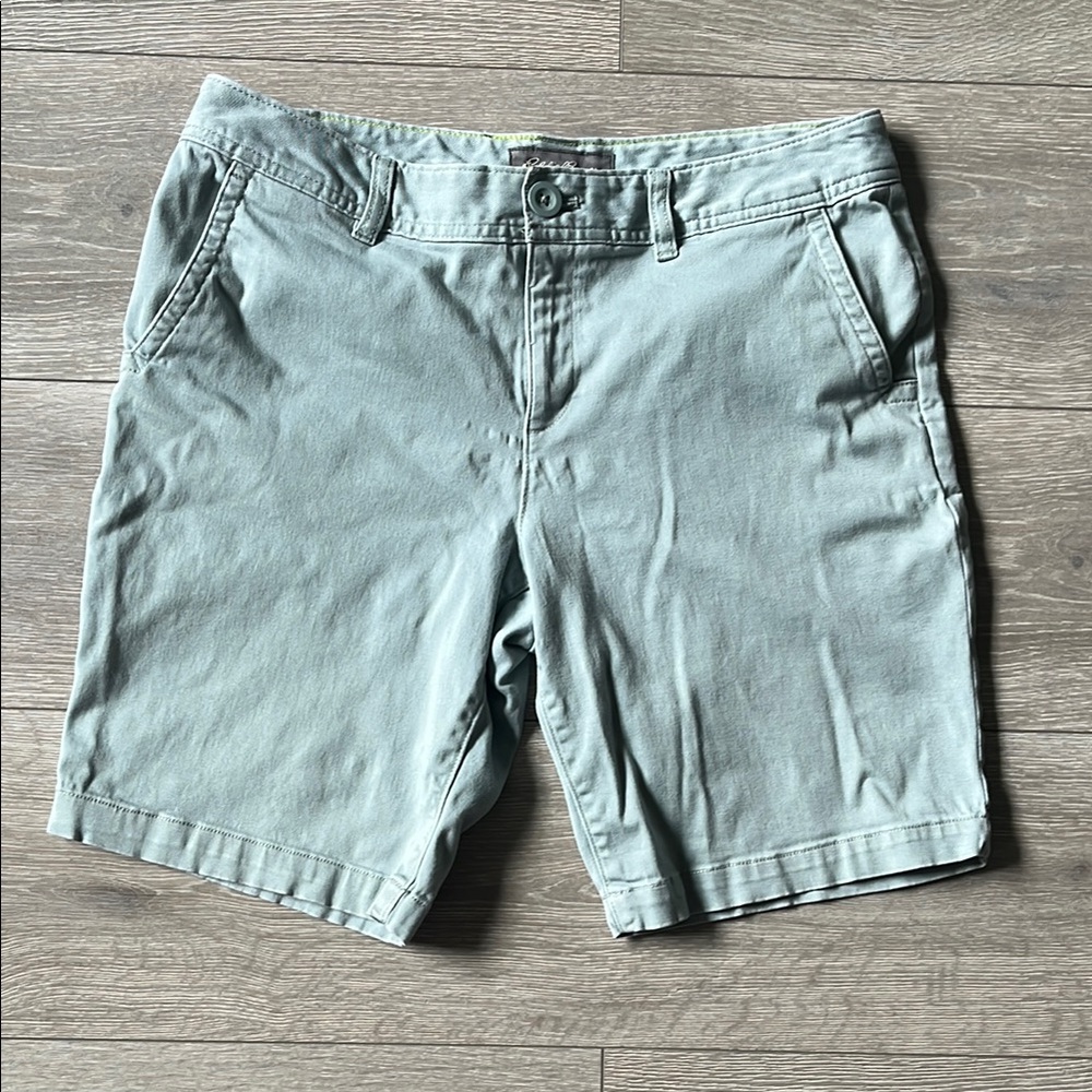 Eddie Bauer Light Green Casual Shorts